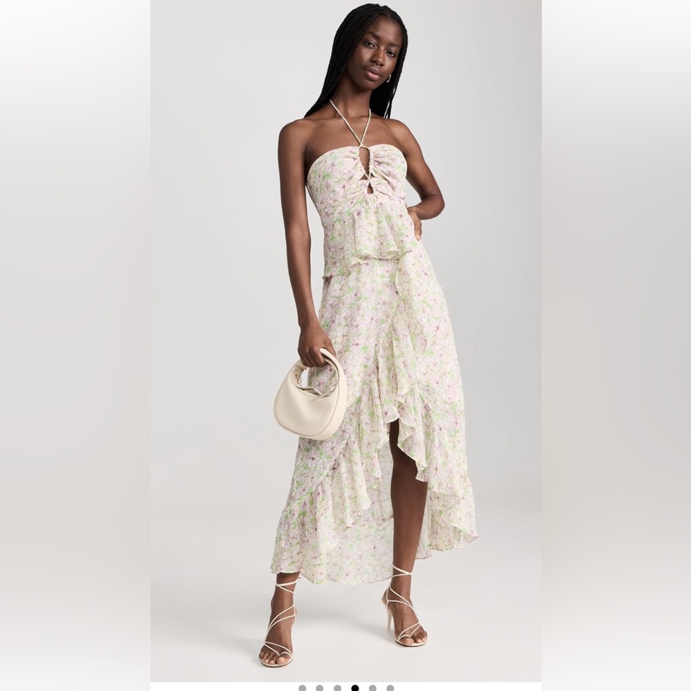 Astr Floral High Low Dress